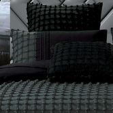 Palatial Designs Black &amp; Grey Cossette Quilt Cover Set