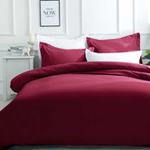Palatial Designs Burgundy Samia Quilt Cover Set
