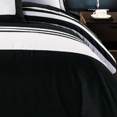 Palatial Designs Striped Rossier Quilt Cover Set