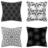 Palatial Designs 4 Piece Flannel Decorative Cushion Cover Set