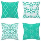 Luxton 4 Piece Flannel Decorative Cushion Cover Set | Temple & Webster