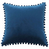 Luxton Pom Pom Velvet Cushion Cover