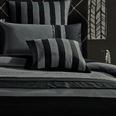 Palatial Designs Striped Berto Quilt Cover Set