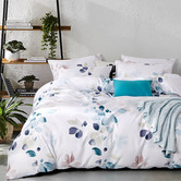 Palatial Designs Elia Leaf Microfibre Quilt Cover Set