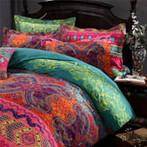 Palatial Designs Bohemian Mandala Microfibre Quilt Cover Set