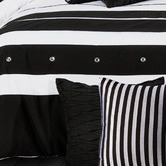 Palatial Designs Rezzo Striped Microfibre Quilt Cover Set