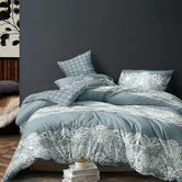 Luxton Ramsey Duck Egg Quilt Cover Set | Temple & Webster