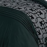 Palatial Designs Charcoal &amp; Black Lyde Quilt Cover Set
