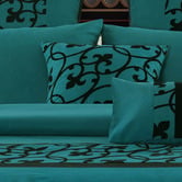 Palatial Designs Teal Halsey Quilt Cover Set