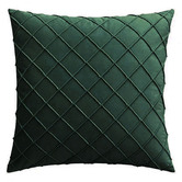 Palatial Designs Diamond Pleated Velvet Cushion Cover