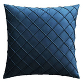 Luxton Diamond Pleated Velvet Cushion Cover | Temple & Webster