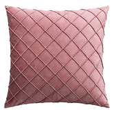 Palatial Designs Diamond Pleated Velvet Cushion Cover