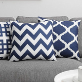 Palatial Designs 4 Piece Hamptons Cushion Cover Set
