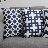 Palatial Designs 4 Piece Hamptons Cushion Cover Set