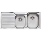 Oliveri Diaz 1080mm 1 &amp; &frac34; Stainless Steel Kitchen Sink with Left Drainer
