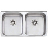 Oliveri Nu-Petite 890mm Undermount Double Kitchen Sink