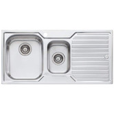 Oliveri Diaz 980mm 1 &amp; &frac12; Stainless Steel Kitchen Sink with Right Drainer