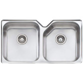 Oliveri Nu-Petite 880m Undermount Double Stainless Steel Kitchen Sink