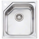 Oliveri Nu-Petite 460mm Single Stainless Steel Kitchen Sink