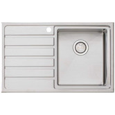 Oliveri Apollo 800mm Single Stainless Steel Kitchen Sink with Left Drainer