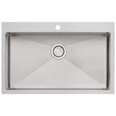 Oliveri Apollo 800mm Single Brushed Stainless Steel Kitchen Sink