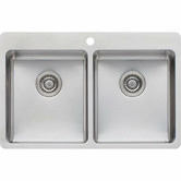 Oliveri Sonetto 780mm Topmount Double Stainless Steel Kitchen Sink