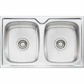 Oliveri Endeavour 770mm Double Stainless Steel Kitchen Sink