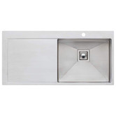 Oliveri Professional Series 1040mm  Single Stainless Steel Kitchen Sink with Left Drainer