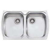 Oliveri Monet 810mm Topmount Double Stainless Steel Kitchen Sink