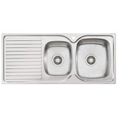 Oliveri Endeavour 1080mm 1 &amp; &frac34;  Stainless Steel Kitchen Sink with Left Drainer