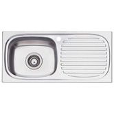Oliveri Martini 740mm Topmount Single Stainless Steel Kitchen Sink