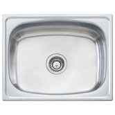 Oliveri Marco 590mm Single Stainless Steel Laundry Sink