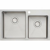 Oliveri Apollo 750mm 1 &amp; &frac34; Stainless Steel Left Hand Kitchen Sink