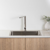 Oliveri Sonetto 520mm Topmount Single Stainless Steel Kitchen Sink