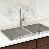 Oliveri Sonetto 780mm Topmount Double Stainless Steel Kitchen Sink