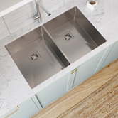 Oliveri Professional Series 830mm Topmount Double Kitchen Sink