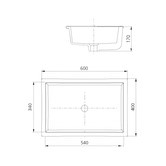Oliveri Oslo Rectangular Undermount Bathroom Basin
