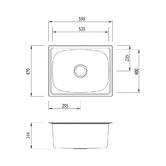 Oliveri Marco 590mm Single Stainless Steel Laundry Sink