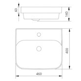 Oliveri Dublin Inset Bathroom Basin
