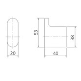 Oliveri Madrid Robe Hook