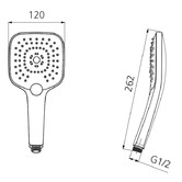 Oliveri Monaco Hand-held Shower Head