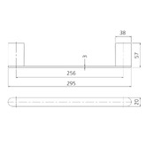 Oliveri Madrid 250mm Metal Hand Towel Rail
