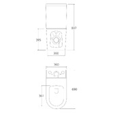 Oliveri Vienna Back To Wall Toilet Suite
