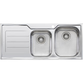Oliveri Flinders 1080mm 1 &amp; &frac34; Stainless Steel Kitchen Sink