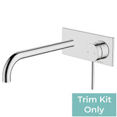 Oliveri Venice 220mm Bath/Basin Curved Wall Mixer Set Trim Kit Only
