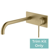 Oliveri Venice 220mm Bath/Basin Curved Wall Mixer Set Trim Kit Only
