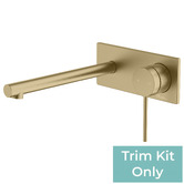 Oliveri Venice 200mm Bath/Basin Straight Wall Mixer Set Trim Kit Only
