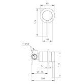 Oliveri Venice Shower/Bath Wall Mixer Trim Kit Only
