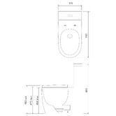 Oliveri Naples Rimless Back to Wall Toilet Suite