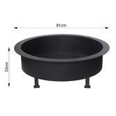 Milkcan Products Kalahari 80 Black Fire Pit